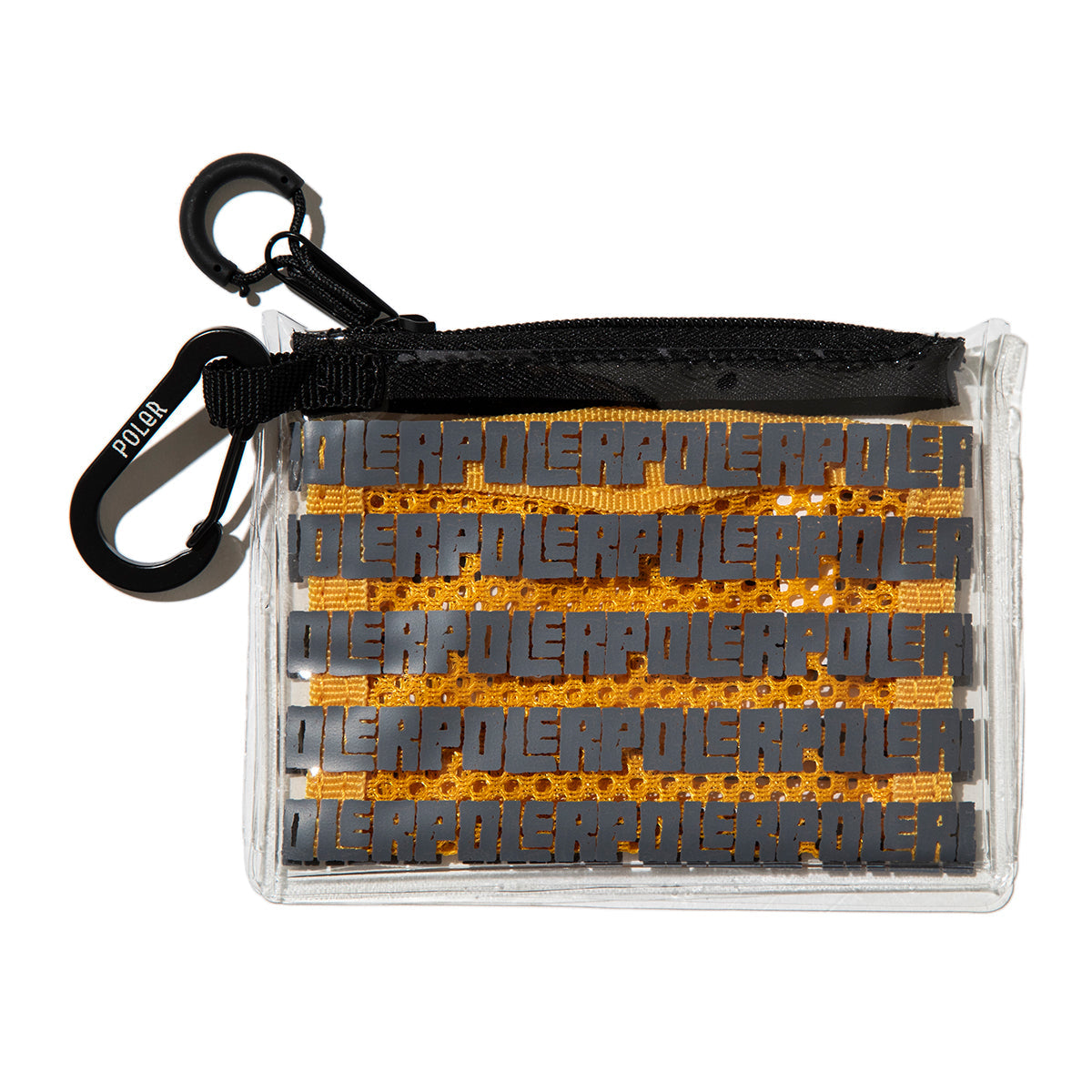 POLER HIGH&DRY PVC MESH POUCH ポーラー ハイ＆ドライ PVC メッシュポーチ 261MCV0103【メンズ PVC素材 メッシュ素材 カラビナ付き 26SS】