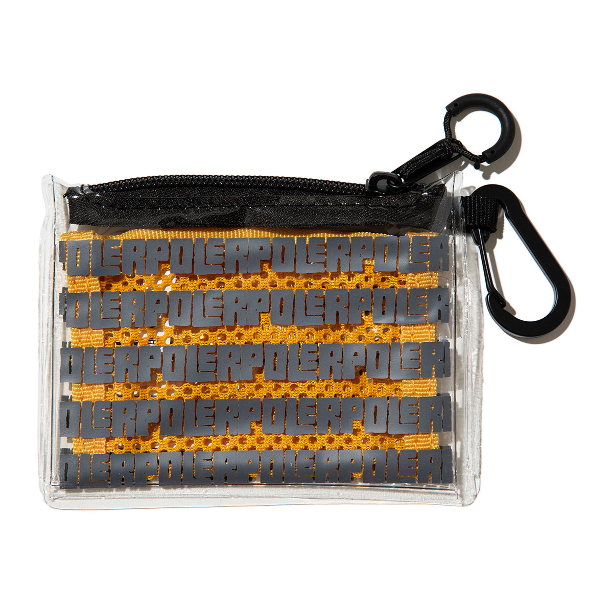 POLER HIGH&DRY PVC MESH POUCH ポーラー ハイ＆ドライ PVC メッシュポーチ 261MCV0103【メンズ PVC素材 メッシュ素材 カラビナ付き 26SS】