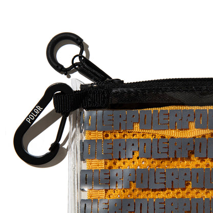 POLER HIGH&DRY PVC MESH POUCH ポーラー ハイ＆ドライ PVC メッシュポーチ 261MCV0103【メンズ PVC素材 メッシュ素材 カラビナ付き 26SS】