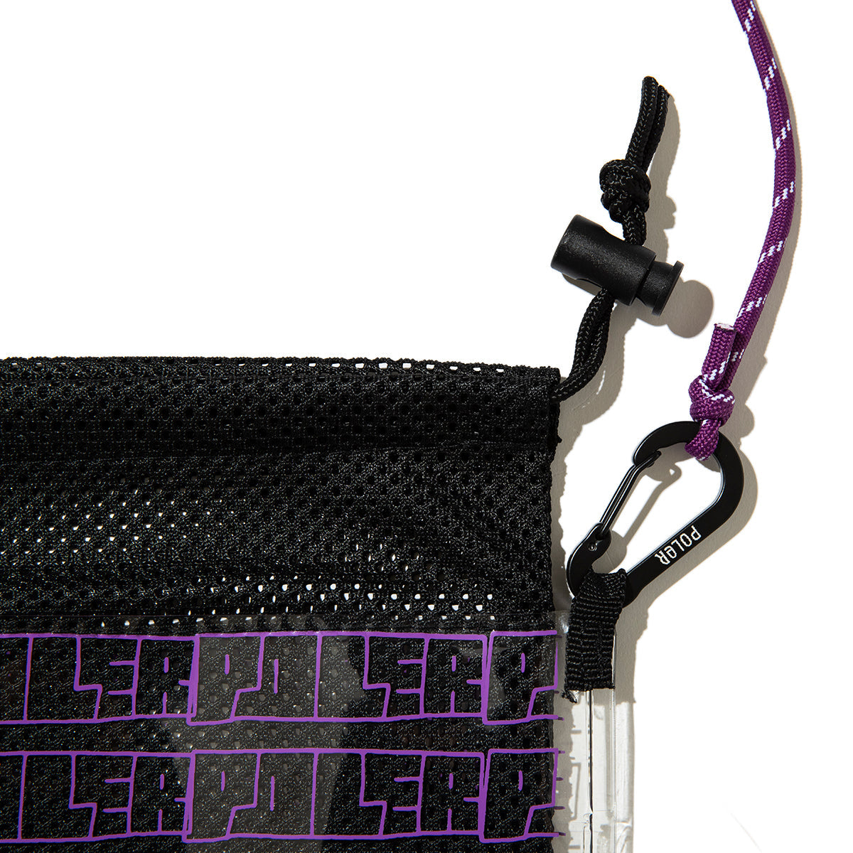 POLER HIGH&DRY PVC MESH SACOCHE ポーラー ハイ＆ドライ PVC メッシュサコッシュ 261MCV0104【メンズ PVC素材 メッシュ素材 アウトドア 26SS】