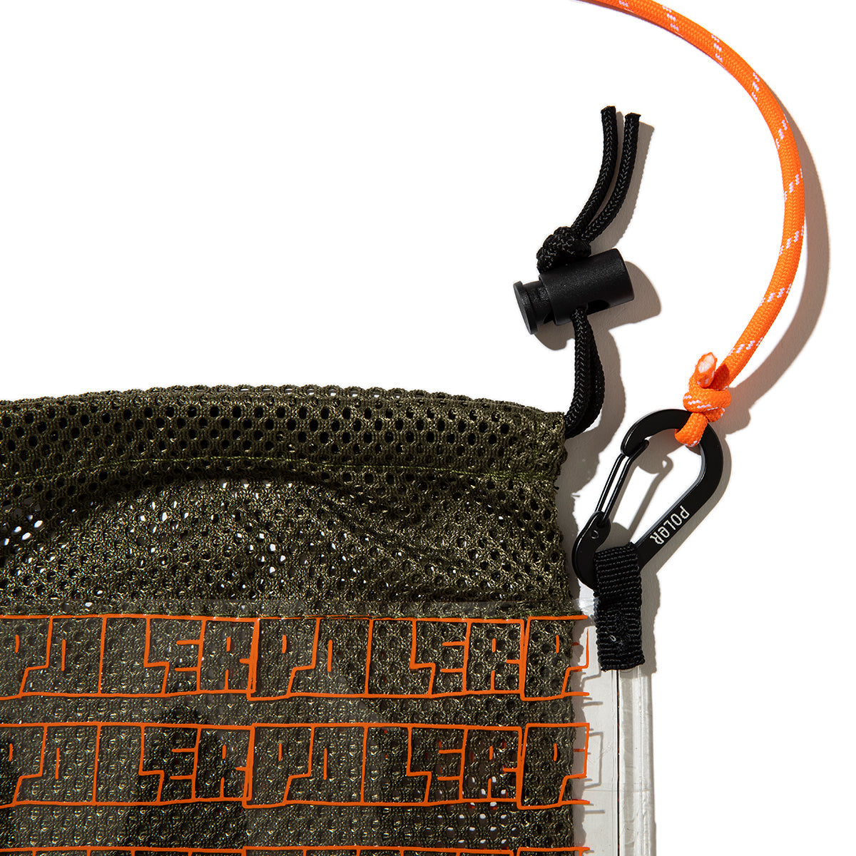 POLER HIGH&DRY PVC MESH SACOCHE ポーラー ハイ＆ドライ PVC メッシュサコッシュ 261MCV0104【メンズ PVC素材 メッシュ素材 アウトドア 26SS】