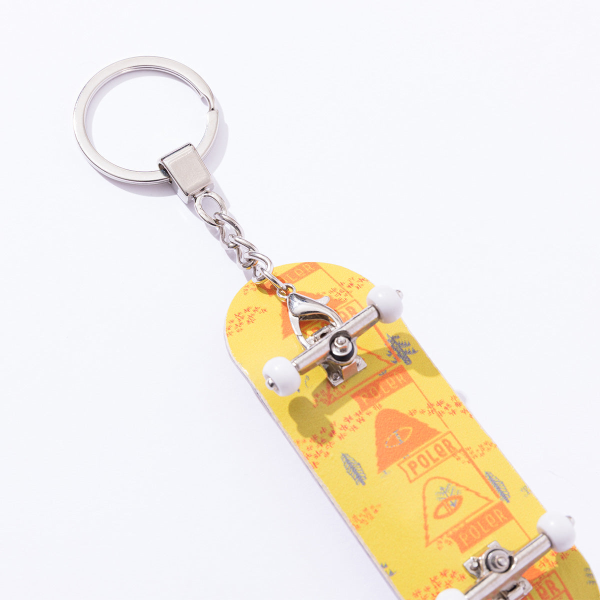 POLER FINGER SKATEBOARD KEY CHAIN ポーラー フィンガースケートボード キーチェーン 261MCV0116【メンズ スケートボード キーホルダー グラフィックロゴ 26SS】