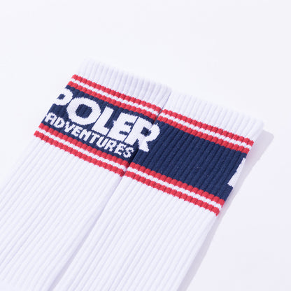 POLER SKATE SOCKS ポーラー スケートソックス 261MCV0117【メンズ スケーターライク 靴下 26SS】