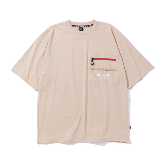 POLER StreamR DRAWCORD Dry S/S Tshirt ポーラー ストリームR ドローコード ドライ エスエス Tシャツ 261MCV0135【メンズ ポリエステル素材 ドローコード 26SS】