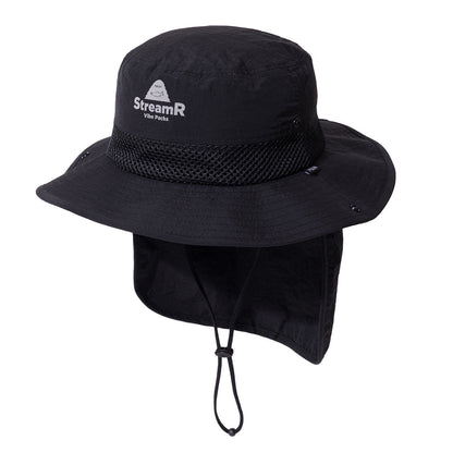 POLER StreamR SUNGUARD BRIM HAT ポーラー ストリームR サンガード ブリムハット 261MCV0139【メンズ ストラップ付き UVカット 26SS】