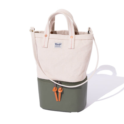 POLER WASABI&POLER Beer cooler&canvas tote bag ポーラー ワサビ＆ポーラー ビアクーラー＆キャンバス トートバッグ 261MCV0150【メンズ アウトドアバッグ キャンバス生地 26SS】