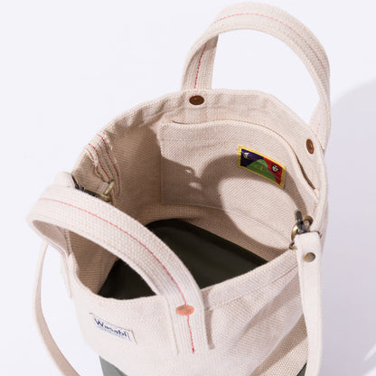 POLER WASABI&POLER Beer cooler&canvas tote bag ポーラー ワサビ＆ポーラー ビアクーラー＆キャンバス トートバッグ 261MCV0150【メンズ アウトドアバッグ キャンバス生地 26SS】