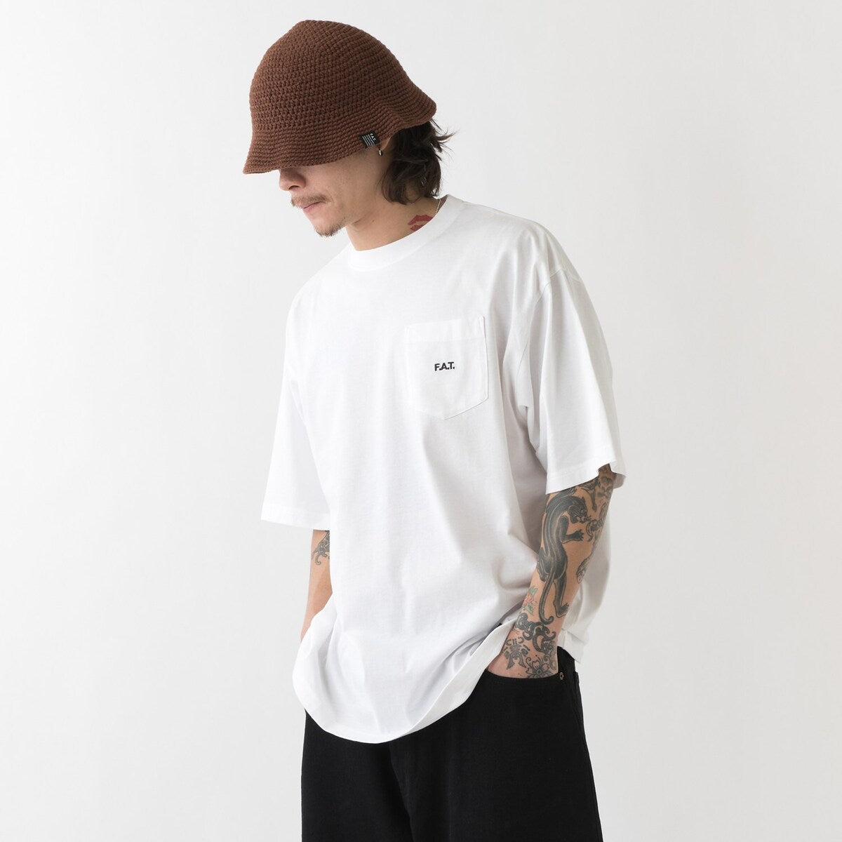 FAT DURANTEE エフエイティー デュランティー F32611-CT24【メンズ メンズTシャツ ポケット 速乾性 ナイロン混紡 アウトドア 26SS】