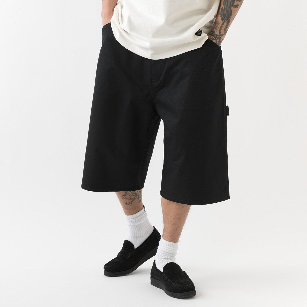 FAT BRUSHKAP エフエイティー ブラシキャップ F32611-PN35【メンズ ショーツ ペインターパンツ ワイドシルエット 膝下丈 26SS】