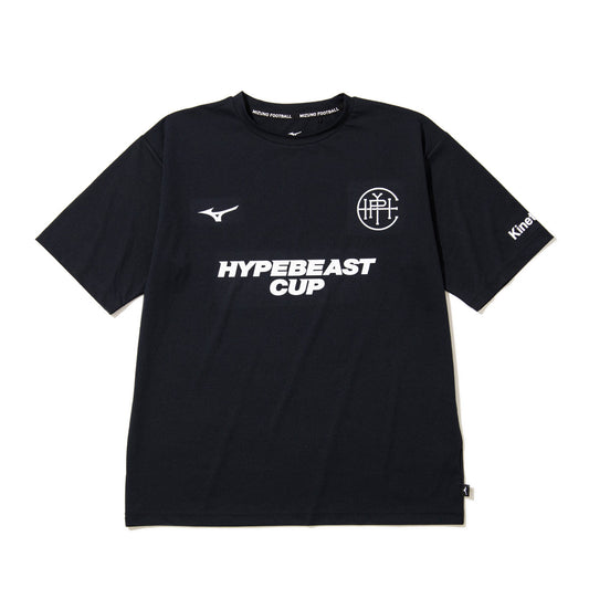 MIZUNO HYPEBEAST CUP T-SHIRT ミズノ ハイプビースト カップ Tシャツ P2JAZA9888BK【メンズ スポーツTシャツ 吸汗速乾 ストレッチ 機能性Tシャツ リラックスフィット 26SS】