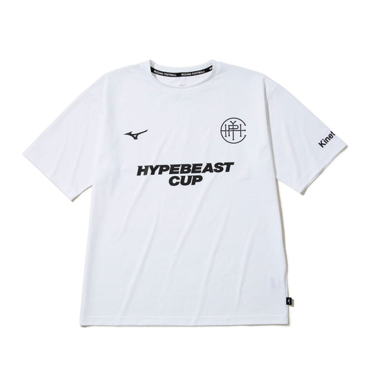 MIZUNO HYPEBEAST CUP T-SHIRT ミズノ ハイプビースト カップ Tシャツ P2JAZA9888WH【メンズ スポーツTシャツ 吸汗速乾 ストレッチ 機能性Tシャツ リラックスフィット 26SS】