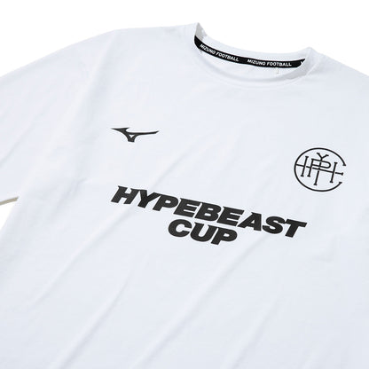 MIZUNO HYPEBEAST CUP T-SHIRT ミズノ ハイプビースト カップ Tシャツ P2JAZA9888WH【メンズ スポーツTシャツ 吸汗速乾 ストレッチ 機能性Tシャツ リラックスフィット 26SS】