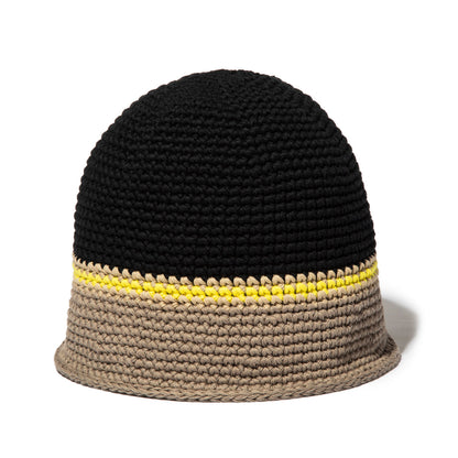 坩堝 CRUSHER HAT RUTSUBO クラッシャーハット R26SU-CS-HT【メンズ 手編みハット 帽子 ハンドニット コンパクト ユニセックス 26SS】