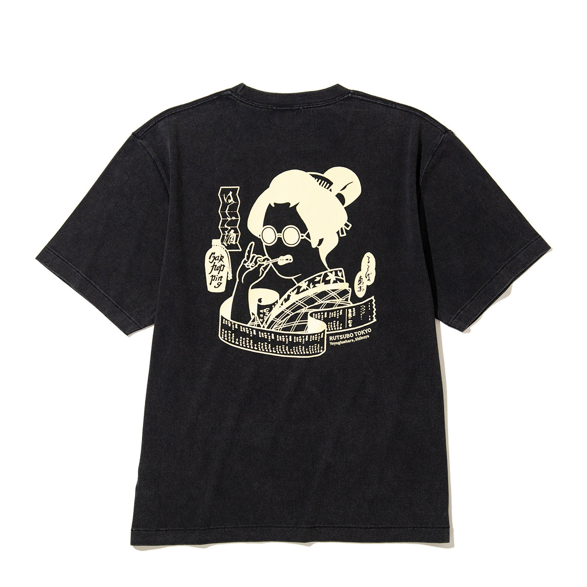 坩堝 BAR HOPPING S/S T-SHIRTS (RUTSUBO×YU SUDA ) RUTSUBO バー ホッピング ショートスリーブ Tシャツ R26SU-SUDA-TS1【メンズ グラフィックTシャツ バッグプリント 26SS】