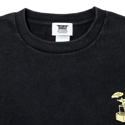 坩堝 BAR HOPPING S/S T-SHIRTS (RUTSUBO×YU SUDA ) RUTSUBO バー ホッピング ショートスリーブ Tシャツ R26SU-SUDA-TS1【メンズ グラフィックTシャツ バッグプリント 26SS】