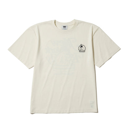 坩堝 NEWYORK LADY S/S T-SHIRTS (RUTSUBO×YU SUDA ) RUTSUBO ニューヨーク レディ ショートスリーブ Tシャツ R26SU-SUDA-TS2【メンズ グラフィックTシャツ バッグプリント 26SS】