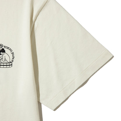 坩堝 NEWYORK LADY S/S T-SHIRTS (RUTSUBO×YU SUDA ) RUTSUBO ニューヨーク レディ ショートスリーブ Tシャツ R26SU-SUDA-TS2【メンズ グラフィックTシャツ バッグプリント 26SS】