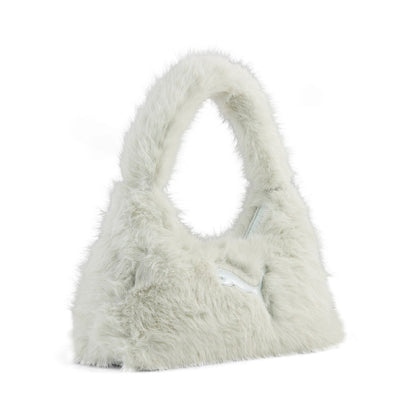 PUMA SENSE MEDIUM PRISM BAG プーマ センス ミディアム プリズム バッグ 92799【レディース ハンドバッグ ファー ジップポケット ショルダーストラップ 26FW】