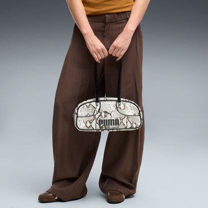 PUMA 1976 SNAKESKIN FLUTE GRIP BAG 4L プーマ 1976 スネークスキン フルート グリップ バッグ 4L 92859【レディース ハンドバッグ トートバッグ コンパクト カジュアル  26FW】