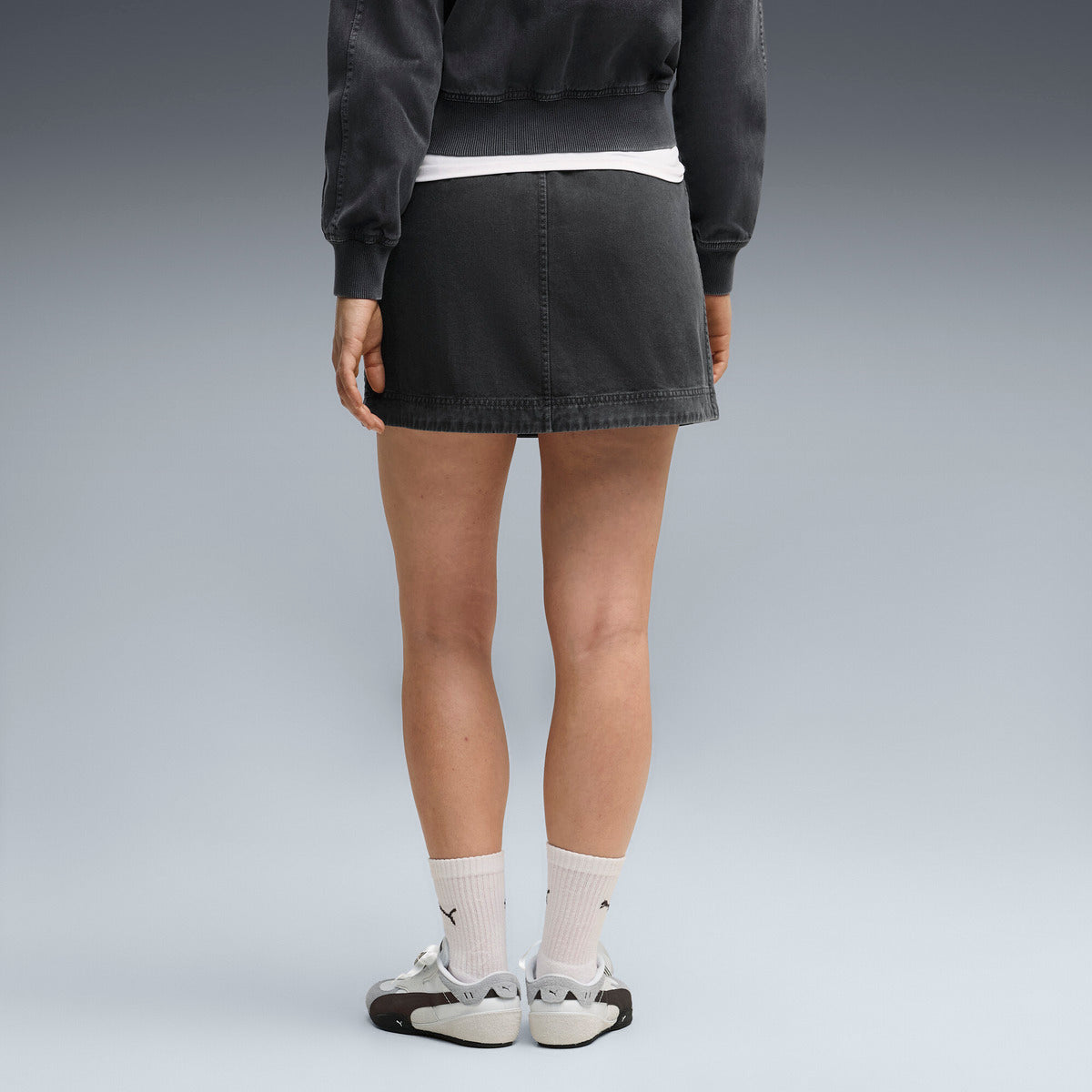 PUMA FUTURE PUMA ARCHIVE プーマ フューチャー プーマ アーカイブ 639097【レディース ミニスカート デニムスカート ミニ丈  26FW】