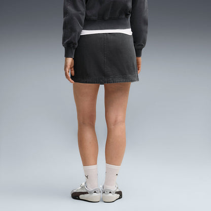 PUMA FUTURE PUMA ARCHIVE プーマ フューチャー プーマ アーカイブ 639097【レディース ミニスカート デニムスカート ミニ丈  26FW】