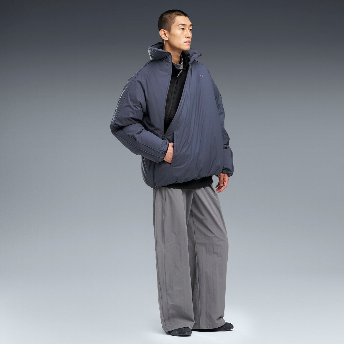 PUMA MATTE TAFFETA SHIN PADDED JACKET プーマ マット タフタ シン パデッド ジャケット 640298【メンズ ダウンジャケット 機能性 防寒 デイリーユース オーバーサイズ 26FW】
