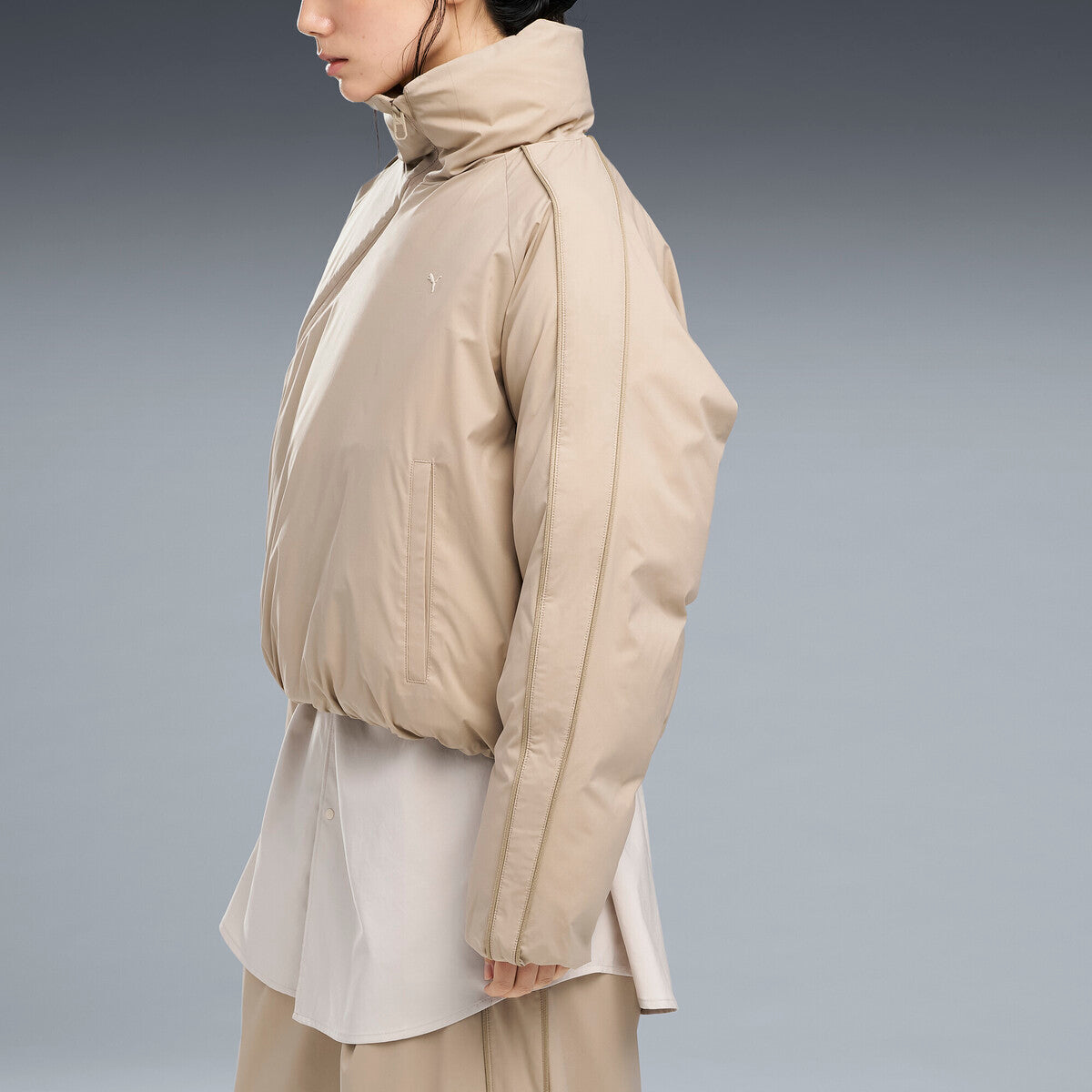PUMA MATTE TAFFETA SHIN PADDED JACKET プーマ マット タフタ シン パデッド ジャケット 640338【レディース ダウンジャケット 機能性 防寒 デイリーユース オーバーサイズ 26FW】