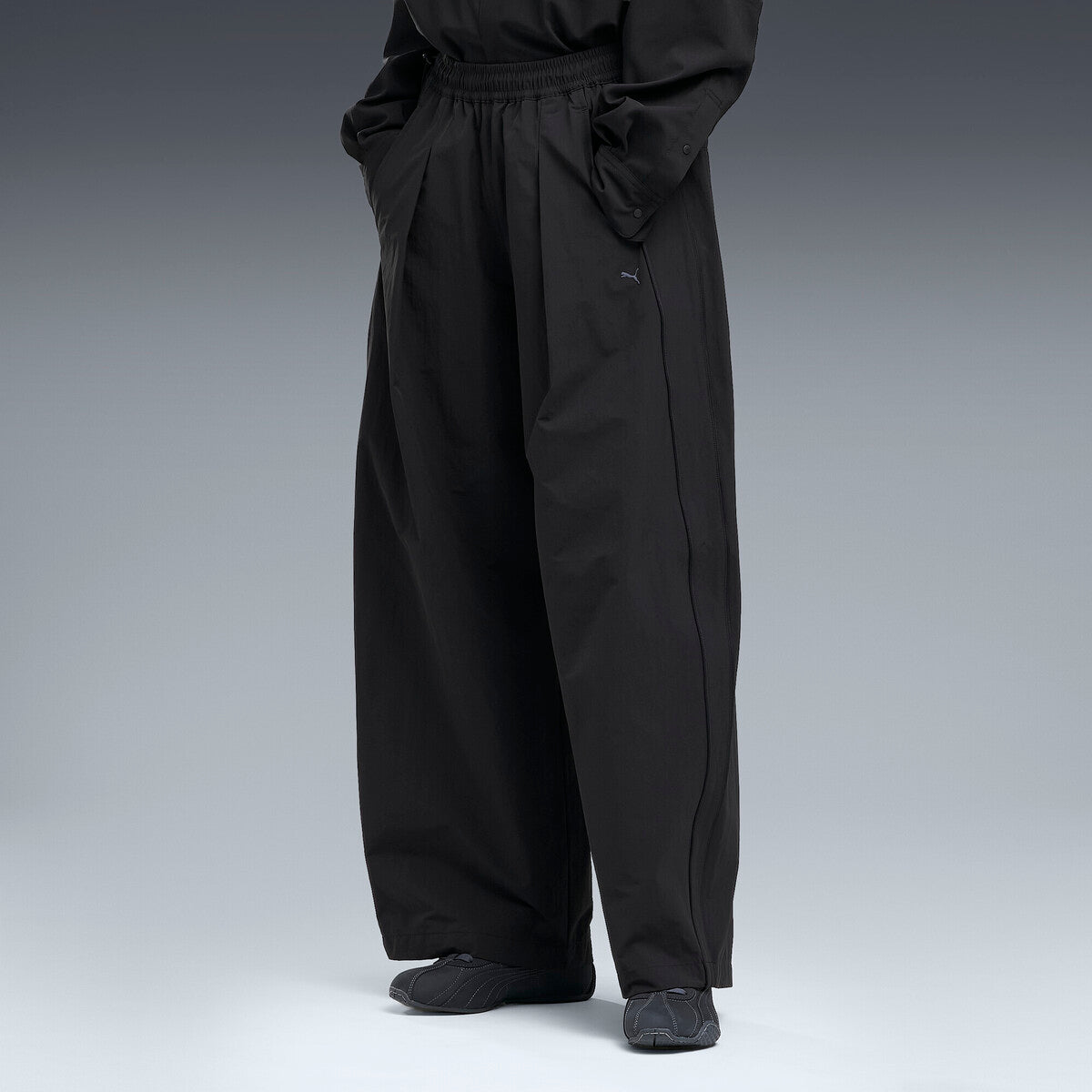 PUMA WASHER WOVEN LONG PANTS プーマ ウォッシャー ウーブン ロング パンツ 640339【レディース ワイドパンツ 機能性 撥水 デイリーユース カジュアル 26FW】