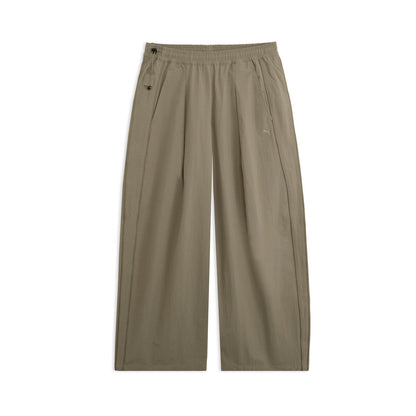 PUMA WASHER WOVEN LONG PANTS プーマ ウォッシャー ウーブン ロング パンツ 640339【レディース ワイドパンツ 機能性 撥水 デイリーユース カジュアル 26FW】
