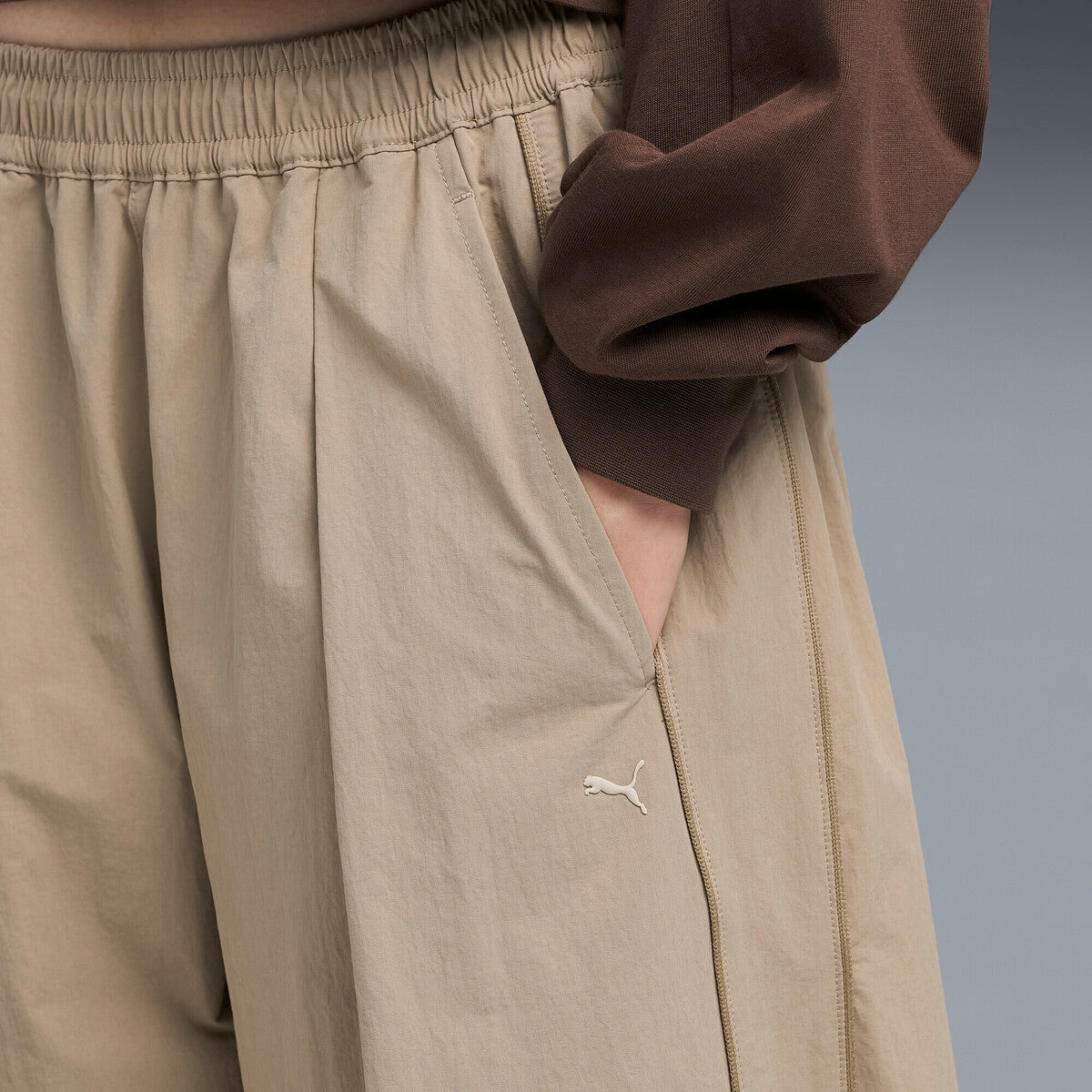 PUMA WASHER WOVEN LONG PANTS プーマ ウォッシャー ウーブン ロング パンツ 640339【レディース ワイドパンツ 機能性 撥水 デイリーユース カジュアル 26FW】