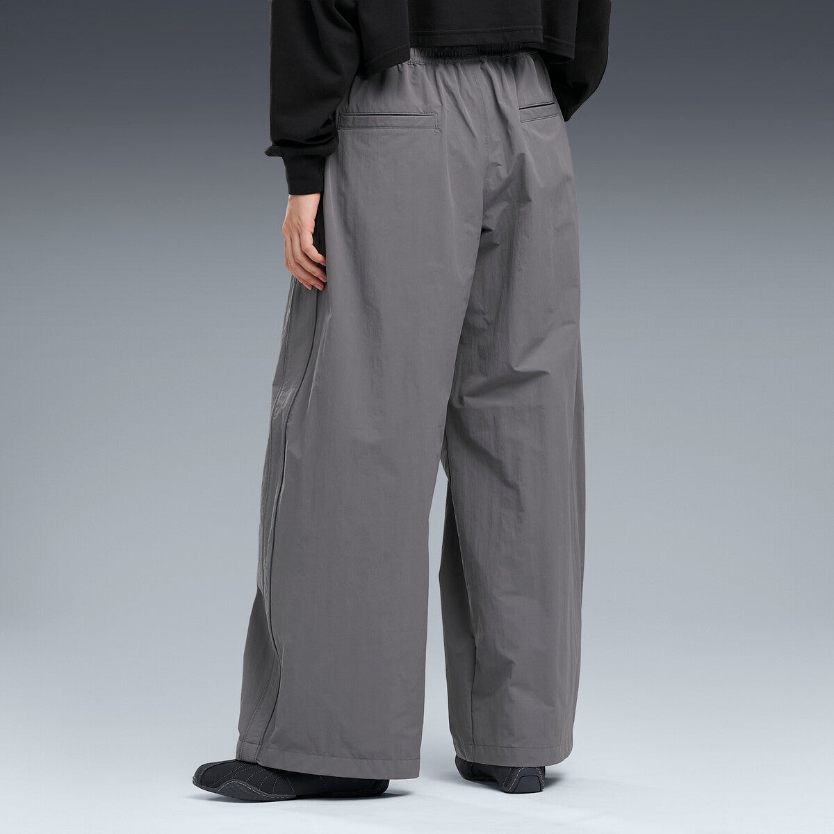 PUMA WASHER WOVEN LONG PANTS プーマ ウォッシャー ウーブン ロング パンツ 640339【レディース ワイドパンツ 機能性 撥水 デイリーユース カジュアル 26FW】