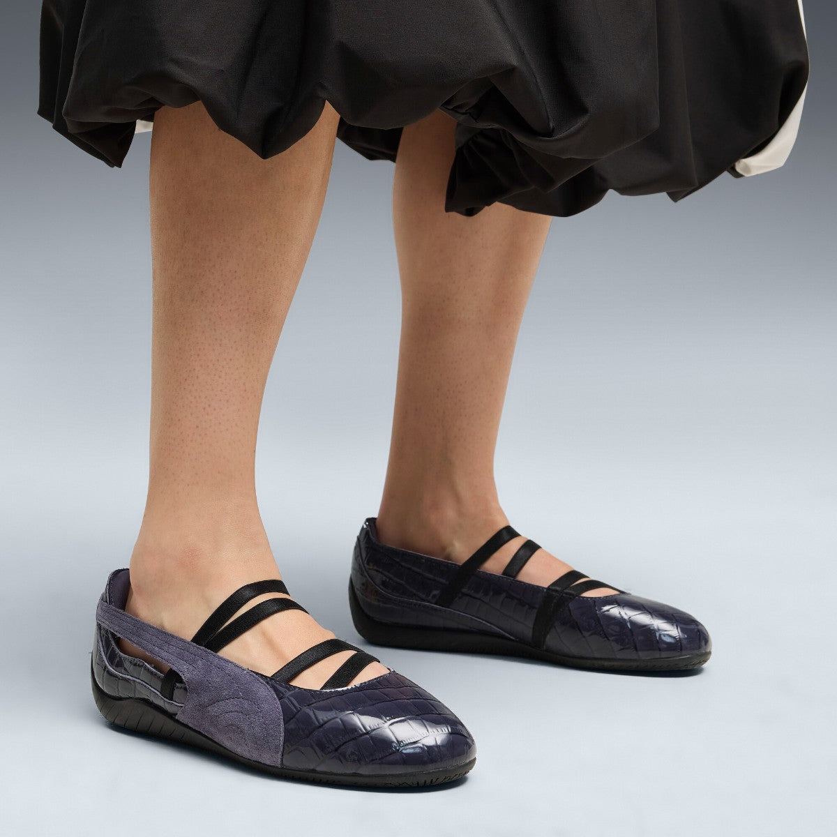 PUMA SPEEDCAT BALLET CROC プーマ スピードキャット バレエ クロック 407680-01【レディース バレエシューズ ストラップシューズ スリムシルエット ローカットシューズ 26FW】