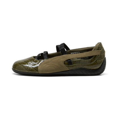PUMA SPEEDCAT BALLET CROC プーマ スピードキャット バレエ クロック 407680-02【レディース バレエシューズ ストラップシューズ スリムシルエット ローカットシューズ 26FW】