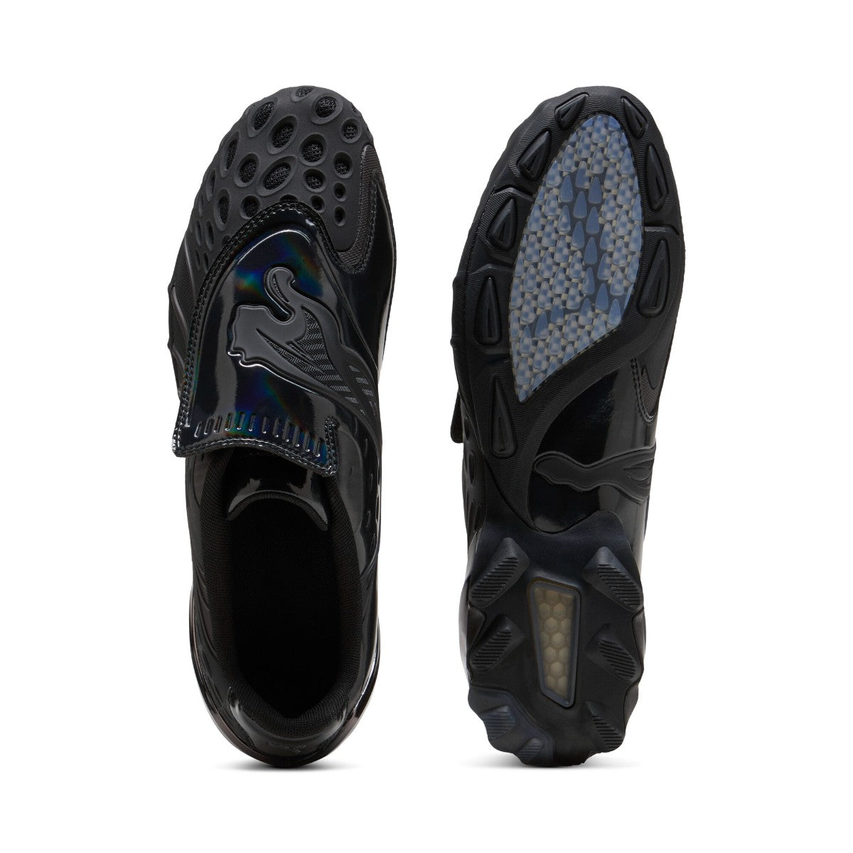 PUMA V-S1 CONTACT MOLD プーマ ブイエスワン コンタクト モールド 408991-01【メンズ ストリートシューズ サッカースタイル レースカバー パテント調アッパー 26FW】