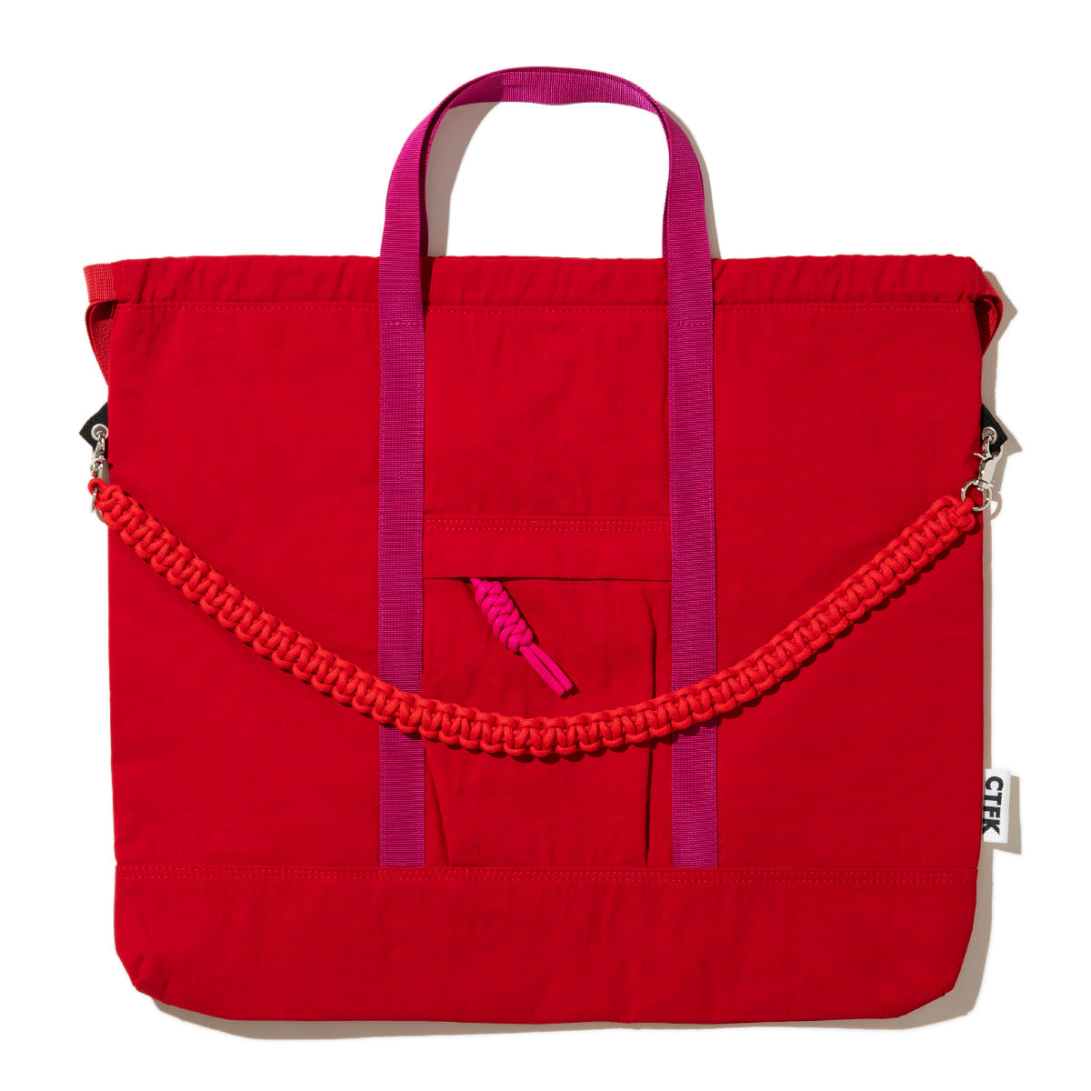CONTROL FREAK Nylon 3Way Square Tote コントロールフリーク ナイロン3WAYスクエアトート 254-120526【レディース ナイロン素材 3WAY  26FW】