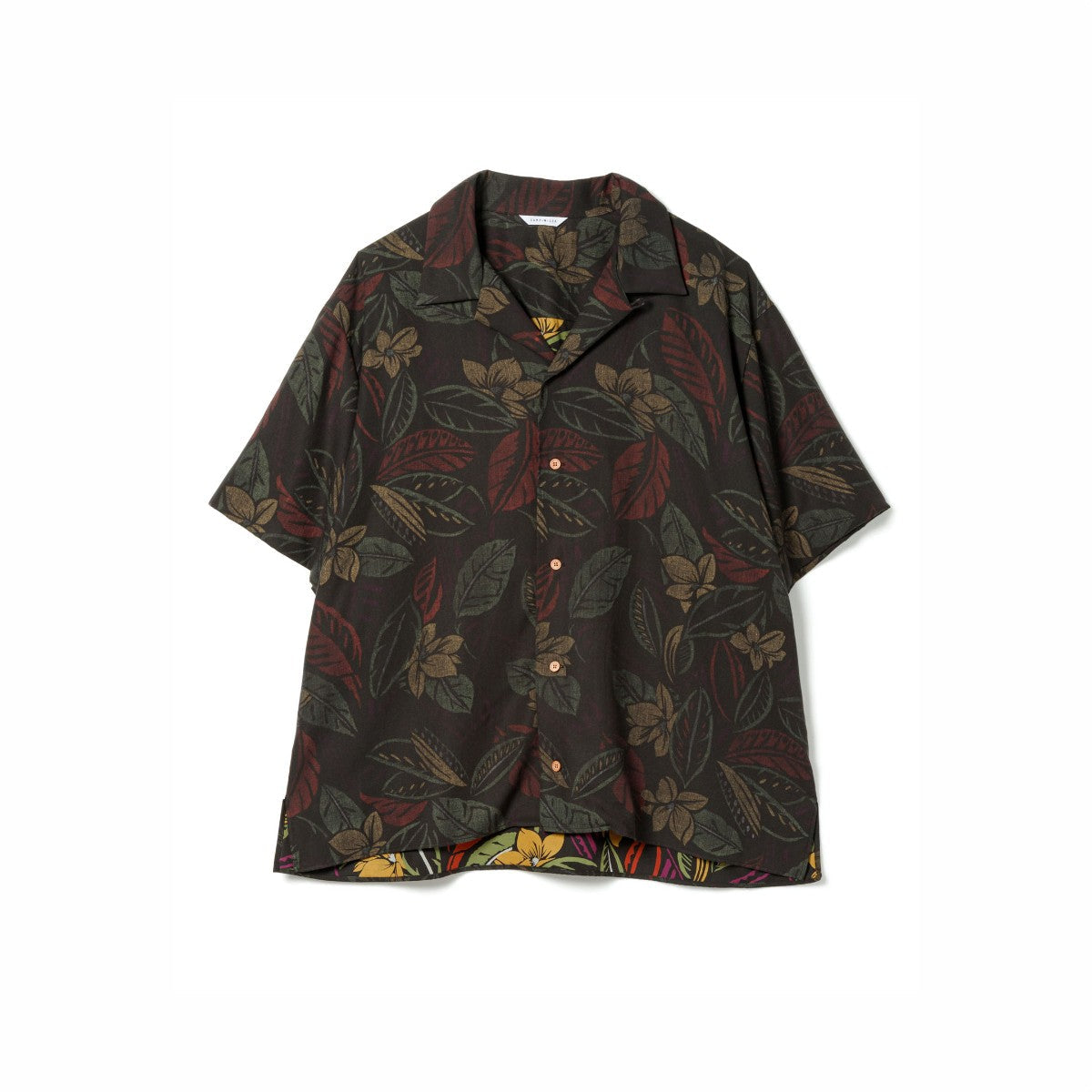Sandinista Aloha Reverse Shirt サンディニスタ アロハリバースプリントシャツ 60426US02-TP【メンズ 開衿シャツ 半袖 ボタニカル柄 リヨセル生地 26SS】