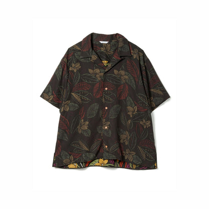 Sandinista Aloha Reverse Shirt サンディニスタ アロハリバースプリントシャツ 60426US02-TP【メンズ 開衿シャツ 半袖 ボタニカル柄 リヨセル生地 26SS】