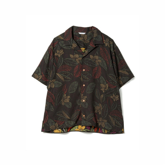 Sandinista Aloha Reverse Shirt サンディニスタ アロハリバースプリントシャツ 60426US02-TP【メンズ 開衿シャツ 半袖 ボタニカル柄 リヨセル生地 26SS】