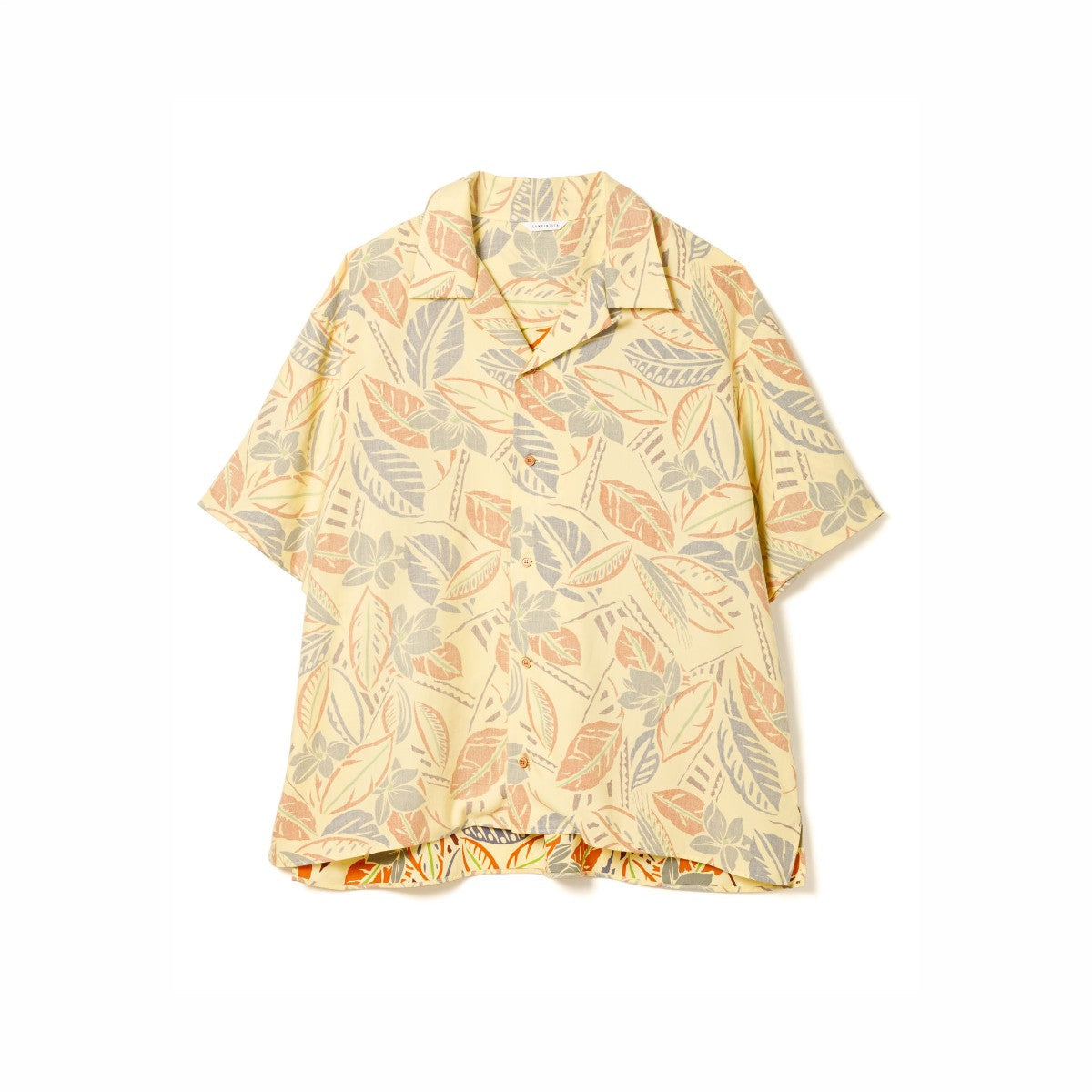 Sandinista Aloha Reverse Shirt サンディニスタ アロハリバースプリントシャツ 60426US02-TP【メンズ 開衿シャツ 半袖 ボタニカル柄 リヨセル生地 26SS】