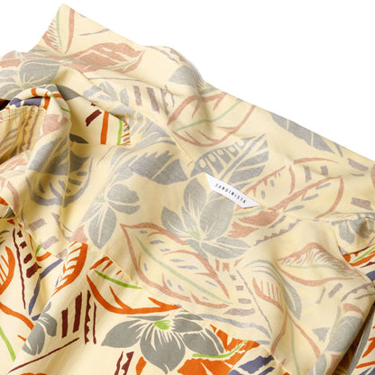 Sandinista Aloha Reverse Shirt サンディニスタ アロハリバースプリントシャツ 60426US02-TP【メンズ 開衿シャツ 半袖 ボタニカル柄 リヨセル生地 26SS】