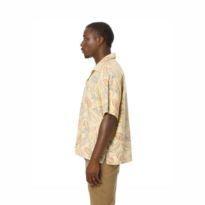Sandinista Aloha Reverse Shirt サンディニスタ アロハリバースプリントシャツ 60426US02-TP【メンズ 開衿シャツ 半袖 ボタニカル柄 リヨセル生地 26SS】