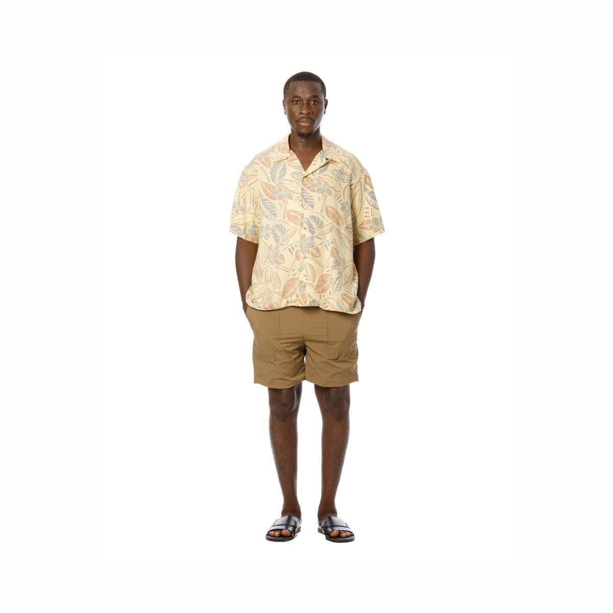 Sandinista Aloha Reverse Shirt サンディニスタ アロハリバースプリントシャツ 60426US02-TP【メンズ 開衿シャツ 半袖 ボタニカル柄 リヨセル生地 26SS】