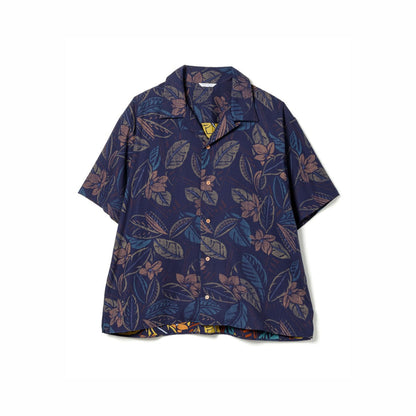 Sandinista Aloha Reverse Shirt サンディニスタ アロハリバースプリントシャツ 60426US02-TP【メンズ 開衿シャツ 半袖 ボタニカル柄 リヨセル生地 26SS】