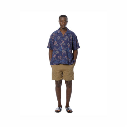 Sandinista Aloha Reverse Shirt サンディニスタ アロハリバースプリントシャツ 60426US02-TP【メンズ 開衿シャツ 半袖 ボタニカル柄 リヨセル生地 26SS】