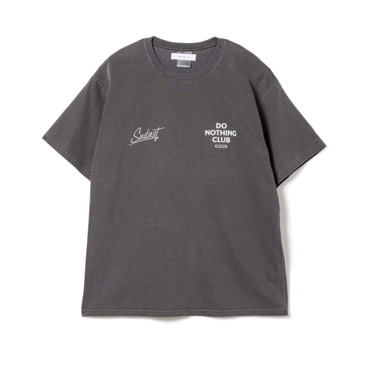 Sandinista D.N.C. 2026 Pigment Dye Tee サンディニスタ D.N.C. 2026 ピグメントダイ ティー KN-PT-017【メンズ 半袖 コットン素材 ピグメント加工 26SS】