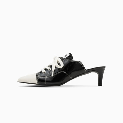 CONVERSE AS POLARIGE MULE BK コンバース エーエス ポラリージュ ミュール 31318431【レディース レディーススニーカー ヒールスニーカー ポインテッドトゥ シューズ 26FW】