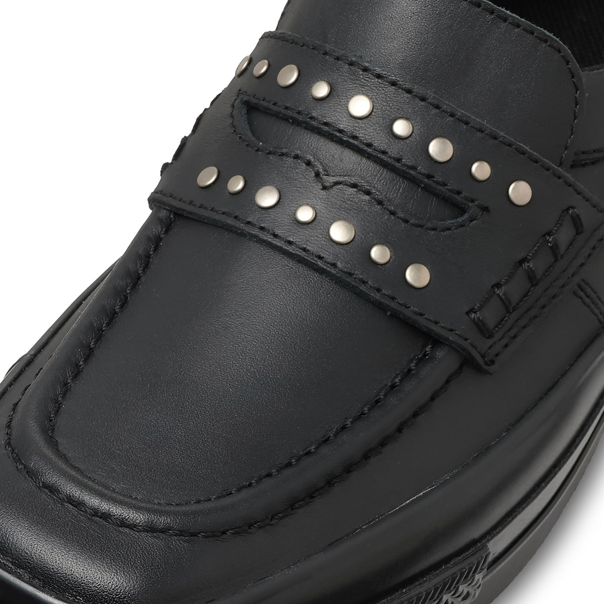 CONVERSE ALL STAR SQUARETOE LOAFER SA コンバース オールスター スクエアトウ ローファー SA 31318480【メンズ ローファー スムースレザー スタッズ トレンド 26FW】