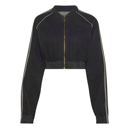 adidas Originals SST Denim Track Top アディダスオリジナルス SST デニムトラックトップ CX262-KS9216【レディース デニムジャケット ショート丈 フルジップ オーバーサイズ 26FW】