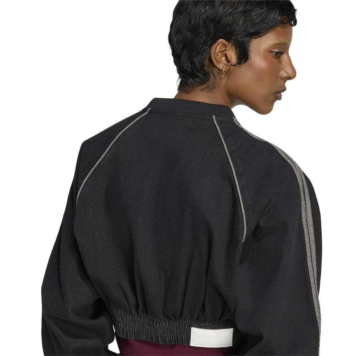 adidas Originals SST Denim Track Top アディダスオリジナルス SST デニムトラックトップ CX262-KS9216【レディース デニムジャケット ショート丈 フルジップ オーバーサイズ 26FW】