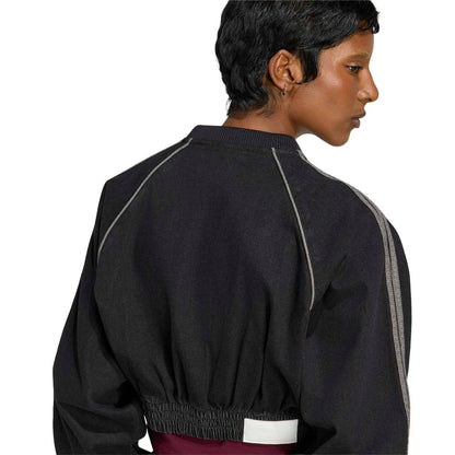 adidas Originals SST Denim Track Top アディダスオリジナルス SST デニムトラックトップ CX262-KS9216【レディース デニムジャケット ショート丈 フルジップ オーバーサイズ 26FW】